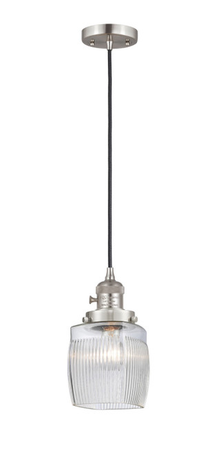 Innovations - 201CSW-SN-G302-LED - LED Mini Pendant - Franklin Restoration - Brushed Satin Nickel