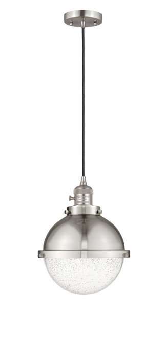 Innovations - 201CSW-SN-HFS-84-SN-LED - LED Mini Pendant - Franklin Restoration - Brushed Satin Nickel