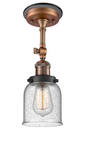 Innovations - 201FBP-ACBK-G54 - One Light Semi-Flush Mount - Franklin Restoration - Antique Copper