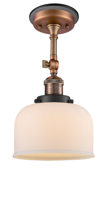 Innovations - 201FBP-ACBK-G71 - One Light Semi-Flush Mount - Franklin Restoration - Antique Copper