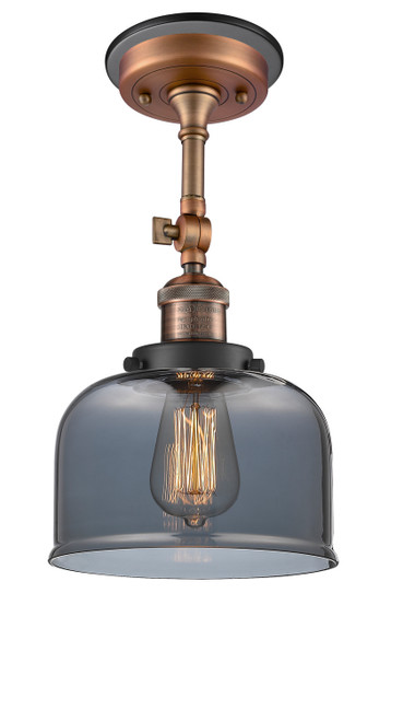 Innovations - 201FBP-ACBK-G73 - One Light Semi-Flush Mount - Franklin Restoration - Antique Copper