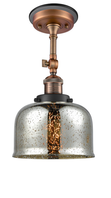 Innovations - 201FBP-ACBK-G78 - One Light Semi-Flush Mount - Franklin Restoration - Antique Copper