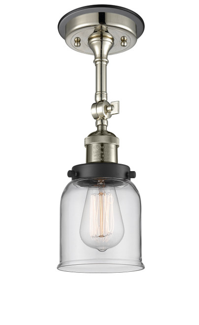Innovations - 201FBP-PNBK-G52 - One Light Semi-Flush Mount - Franklin Restoration - Polished Nickel