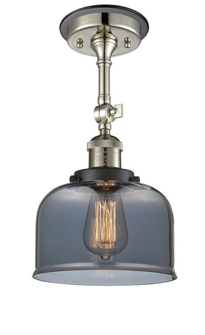 Innovations - 201FBP-PNBK-G73 - One Light Semi-Flush Mount - Franklin Restoration - Polished Nickel