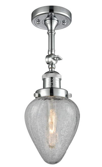 Innovations - 201F-PC-G165-LED - LED Semi-Flush Mount - Franklin Restoration - Polished Chrome