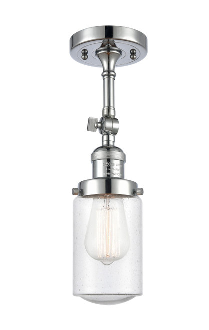 Innovations - 201F-PC-G314-LED - LED Semi-Flush Mount - Franklin Restoration - Polished Chrome