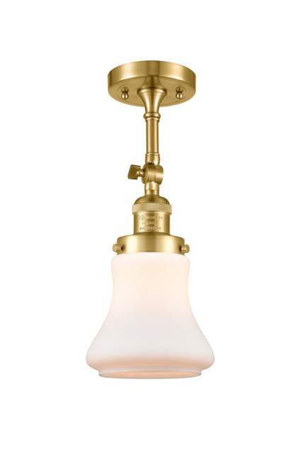 Innovations - 201F-SG-G191-LED - LED Semi-Flush Mount - Franklin Restoration - Satin Gold