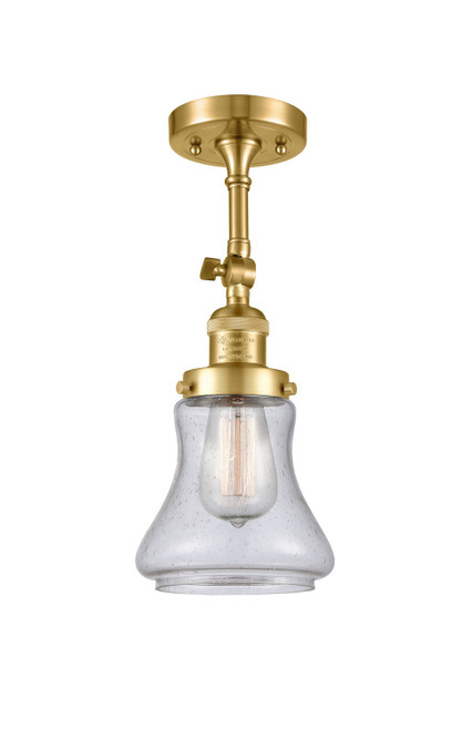 Innovations - 201F-SG-G194-LED - LED Semi-Flush Mount - Franklin Restoration - Satin Gold