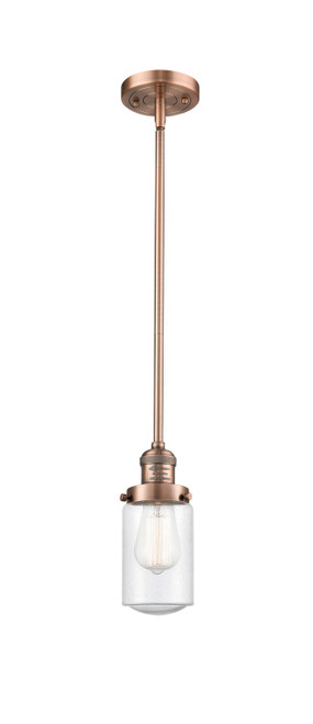 Innovations - 201S-AC-G314-LED - LED Mini Pendant - Franklin Restoration - Antique Copper