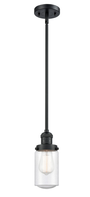 Innovations - 201S-BK-G314 - One Light Mini Pendant - Franklin Restoration - Matte Black