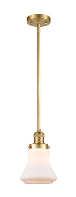 Innovations - 201S-SG-G191-LED - LED Mini Pendant - Franklin Restoration - Satin Gold
