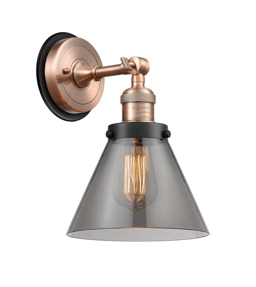 Innovations - 203AC-BPBK-HRBK-G43 - One Light Wall Sconce - Franklin Restoration - Antique Copper