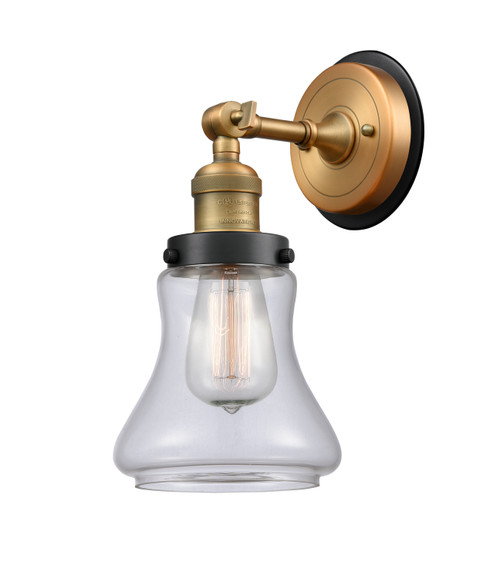 Innovations - 203BB-BPBK-HRBK-G192 - One Light Wall Sconce - Franklin Restoration - Brushed Brass