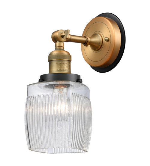 Innovations - 203BB-BPBK-HRBK-G302 - One Light Wall Sconce - Franklin Restoration - Brushed Brass