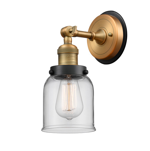 Innovations - 203BB-BPBK-HRBK-G52 - One Light Wall Sconce - Franklin Restoration - Brushed Brass