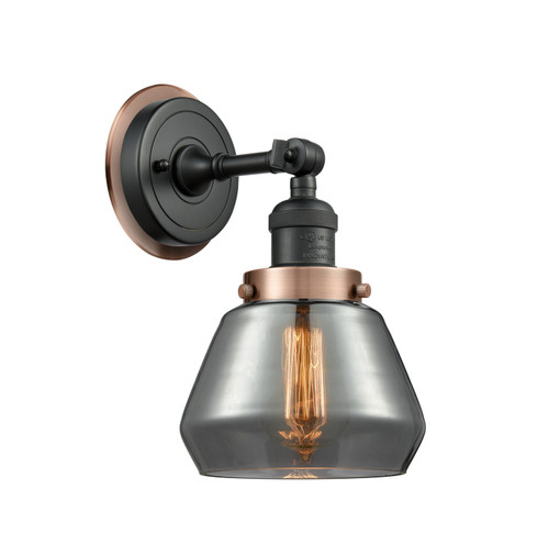 Innovations - 203BK-BPAC-HRAC-G173 - One Light Wall Sconce - Franklin Restoration - Matte Black
