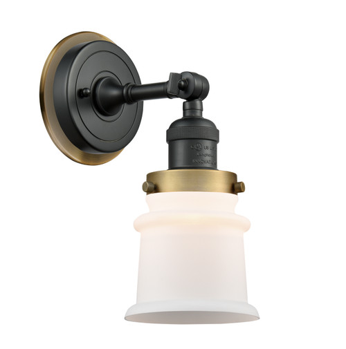 Innovations - 203BK-BPBB-HRBB-G181S - One Light Wall Sconce - Franklin Restoration - Matte Black