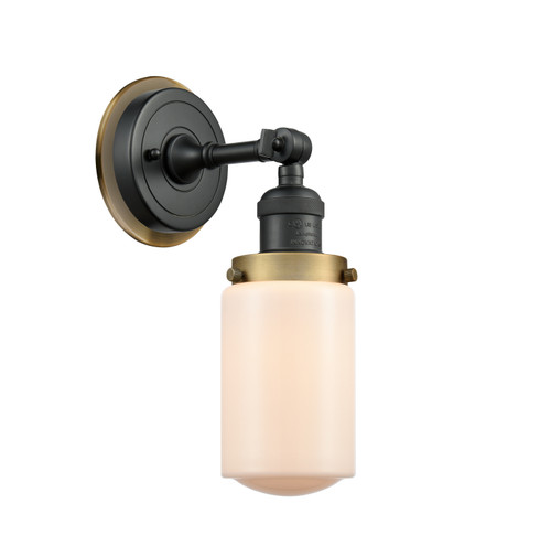 Innovations - 203BK-BPBB-HRBB-G311 - One Light Wall Sconce - Franklin Restoration - Matte Black