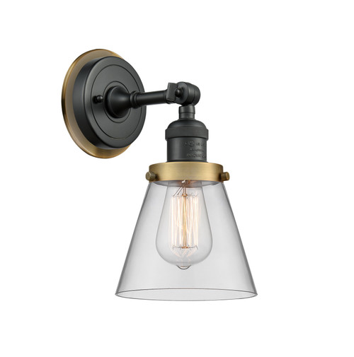 Innovations - 203BK-BPBB-HRBB-G62 - One Light Wall Sconce - Franklin Restoration - Matte Black