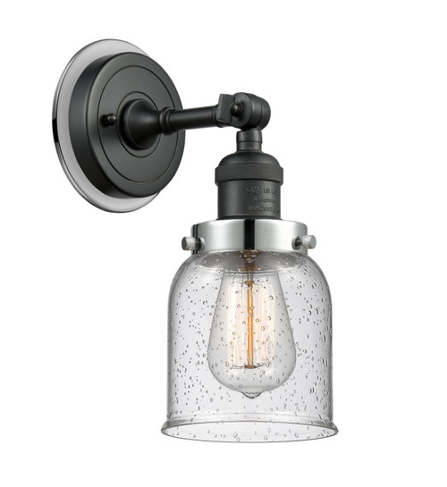 Innovations - 203BK-BPPC-HRPC-G54 - One Light Wall Sconce - Franklin Restoration - Matte Black
