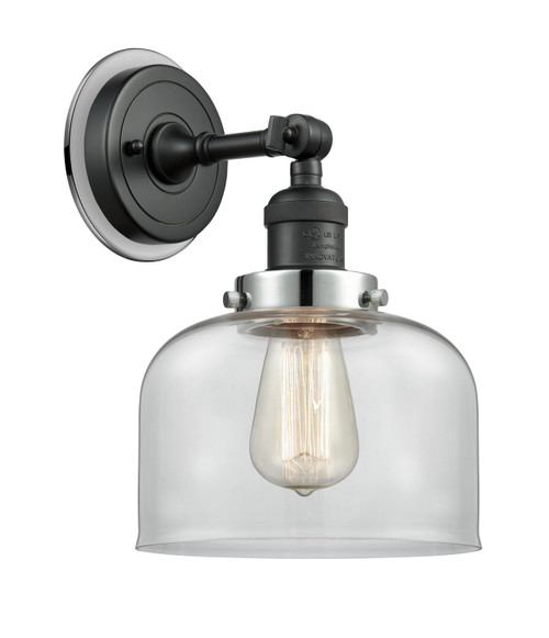 Innovations - 203BK-BPPC-HRPC-G72 - One Light Wall Sconce - Franklin Restoration - Matte Black