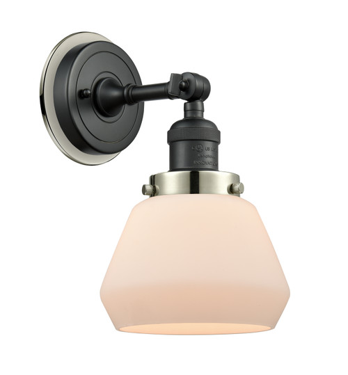 Innovations - 203BK-BPPN-HRPN-G171 - One Light Wall Sconce - Franklin Restoration - Matte Black