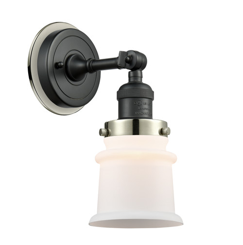 Innovations - 203BK-BPPN-HRPN-G181S - One Light Wall Sconce - Franklin Restoration - Matte Black