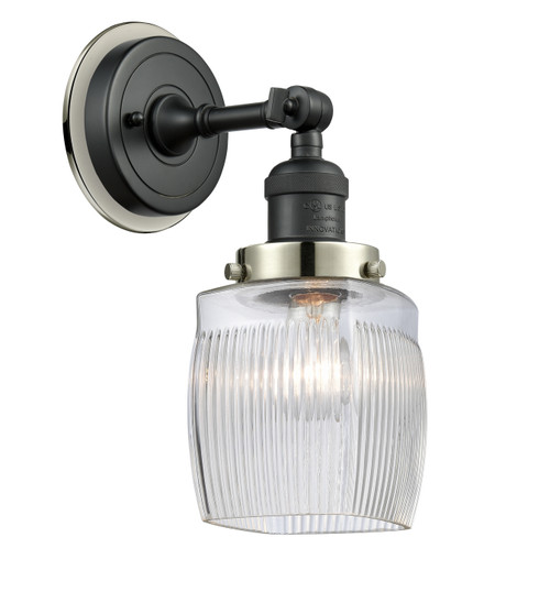 Innovations - 203BK-BPPN-HRPN-G302 - One Light Wall Sconce - Franklin Restoration - Matte Black