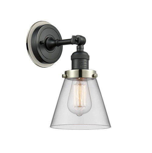 Innovations - 203BK-BPPN-HRPN-G62 - One Light Wall Sconce - Franklin Restoration - Matte Black