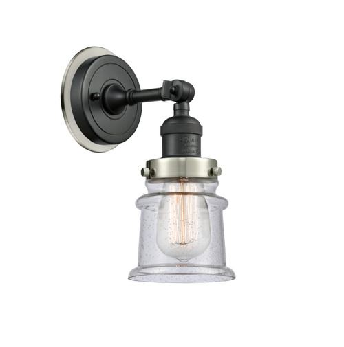 Innovations - 203BK-BPSN-HRSN-G184S - One Light Wall Sconce - Franklin Restoration - Matte Black