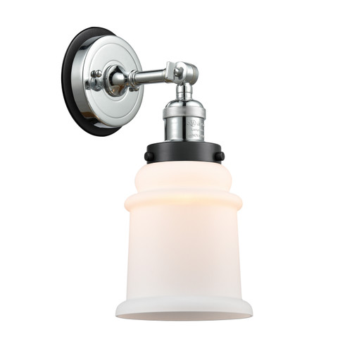 Innovations - 203PC-BPBK-HRBK-G181 - One Light Wall Sconce - Franklin Restoration - Polished Chrome