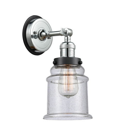 Innovations - 203PC-BPBK-HRBK-G184 - One Light Wall Sconce - Franklin Restoration - Polished Chrome