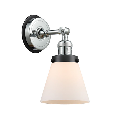 Innovations - 203PC-BPBK-HRBK-G61 - One Light Wall Sconce - Franklin Restoration - Polished Chrome