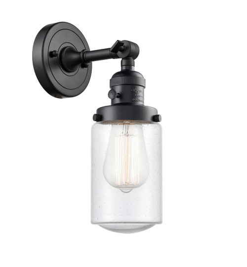 Innovations - 203SW-BK-G314-LED - LED Wall Sconce - Franklin Restoration - Matte Black