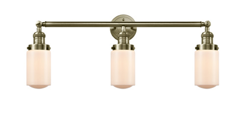 Innovations - 205-AB-G311 - Three Light Bath Vanity - Franklin Restoration - Antique Brass