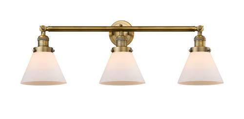 manufacturer_finish:Brushed Brass|manufacturer_glass:Cased Matte White Large Cone|light_output:220.00lm|color_temperature:2200K|cri:99