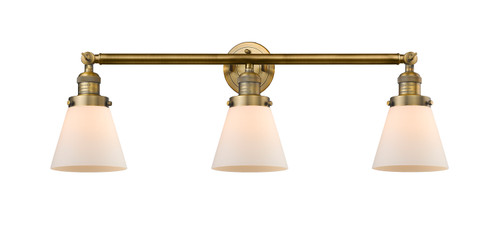 manufacturer_finish:Brushed Brass|manufacturer_glass:Matte White Cased Small Cone|light_output:220.00lm|color_temperature:2200K|cri:99