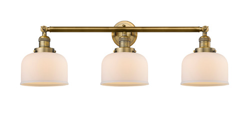 manufacturer_finish:Brushed Brass|manufacturer_glass:Cased Matte White Large Bell|light_output:220.00lm|color_temperature:2200K|cri:99