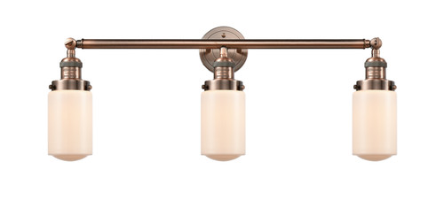 Innovations - 205-AC-G311 - Three Light Bath Vanity - Franklin Restoration - Antique Copper