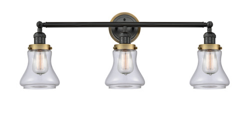 Innovations - 205BK-BPBB-HRBB-G192 - Three Light Bath Vanity - Franklin Restoration - Matte Black