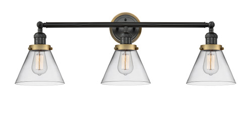 Innovations - 205BK-BPBB-HRBB-G42 - Three Light Bath Vanity - Franklin Restoration - Matte Black