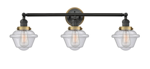 Innovations - 205BK-BPBB-HRBB-G534 - Three Light Bath Vanity - Franklin Restoration - Matte Black