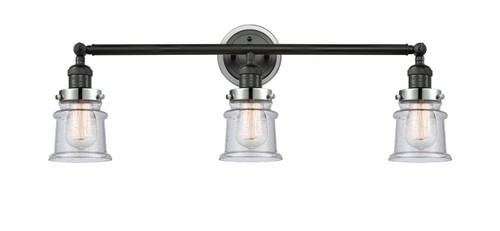 Innovations - 205BK-BPPC-HRPC-G184S - Three Light Bath Vanity - Franklin Restoration - Matte Black