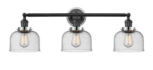 Innovations - 205BK-BPPC-HRPC-G74 - Three Light Bath Vanity - Franklin Restoration - Matte Black