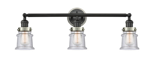 Innovations - 205BK-BPSN-HRSN-G184S - Three Light Bath Vanity - Franklin Restoration - Matte Black