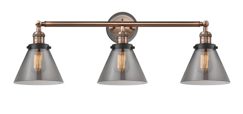 Innovations - 205BP-ACBK-G43 - Three Light Bath Vanity - Franklin Restoration - Antique Copper