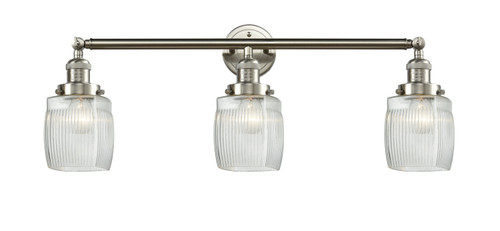 Innovations - 205-SN-G302 - Three Light Bath Vanity - Franklin Restoration - Brushed Satin Nickel