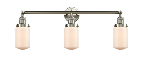 Innovations - 205-SN-G311 - Three Light Bath Vanity - Franklin Restoration - Brushed Satin Nickel