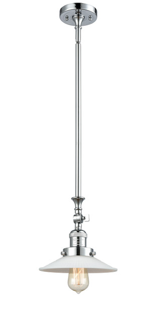 manufacturer_finish:Polished Chrome|manufacturer_glass:Matte White Halophane|light_output:220.00lm|color_temperature:2200K|cri:99