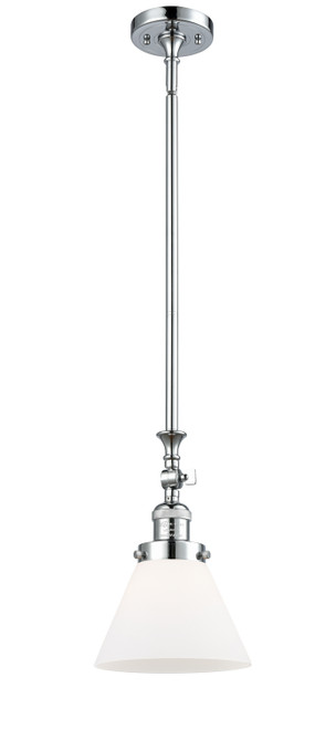 manufacturer_finish:Polished Chrome|manufacturer_glass:Cased Matte White Large Cone|light_output:220.00lm|color_temperature:2200K|cri:99